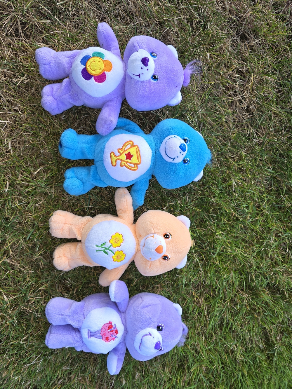 Care Bears Plush Toy - Assorted Colors (Purple, Blue, Peach)